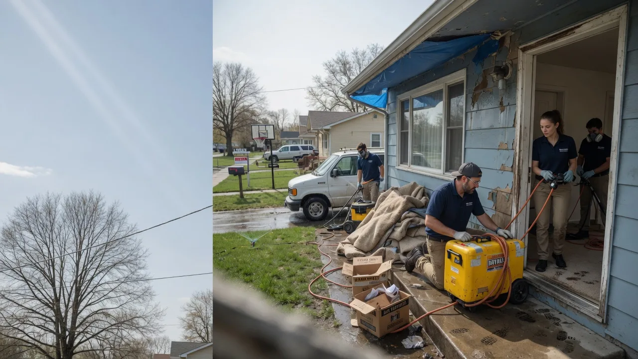 Basement Flood Cleanup in Fall River, WI near me